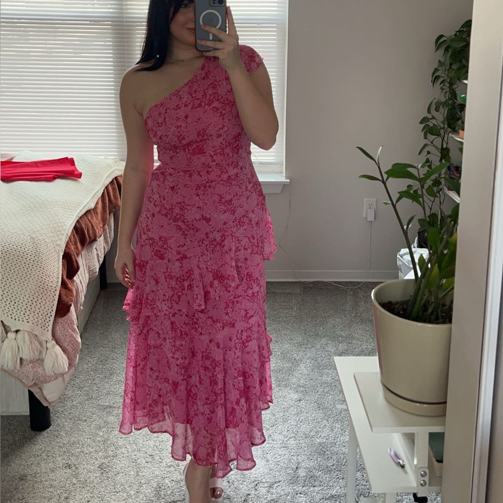 Fashion Nova Pink formal floral dress